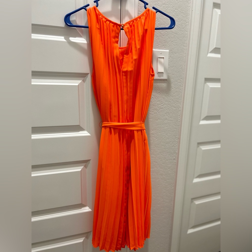Banana Republic Orange Midi Dress
